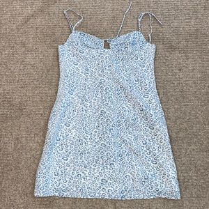 Princess Polly Blue Leopard Dress